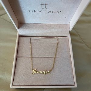 Tiny Tags Nameplate Necklace